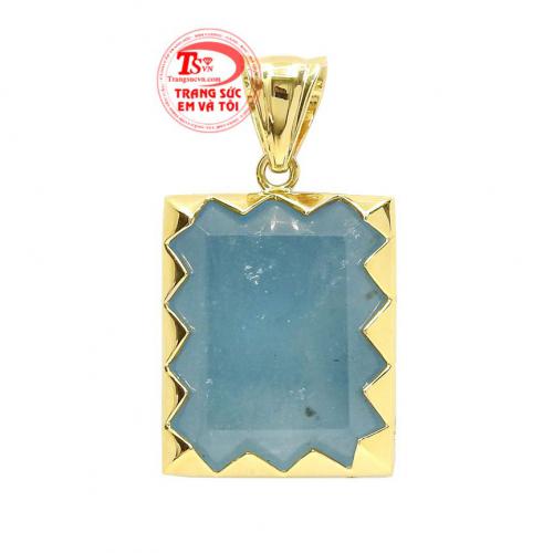 Mặt dây đá aquamarine chất lượng
