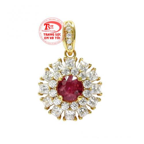 Mặt dây nữ ruby tài lộc