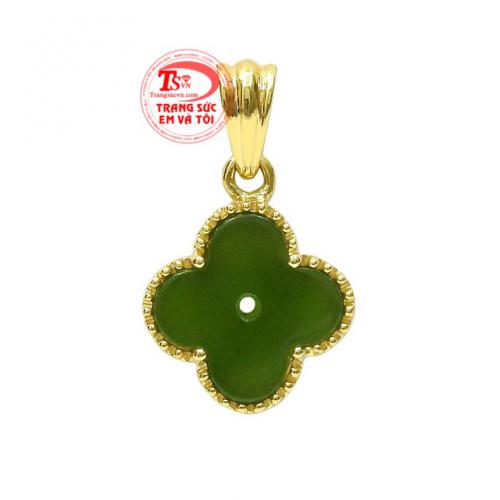 Mặt dây vàng nephrite tài lộc