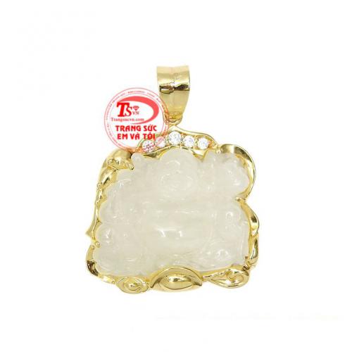 Mặt Phật Di Lặc Bọc Vàng An Khang