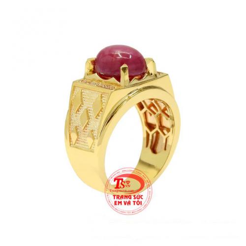 Nhẫn nam ruby sao ấn tượng