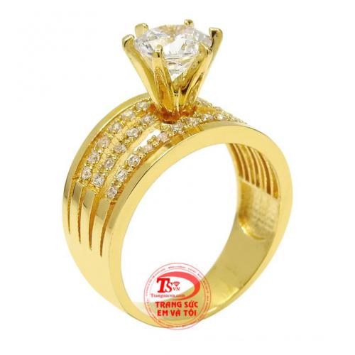 Nhẫn 1 bi vàng non không phai màu rẻ quá | Shopee Việt Nam