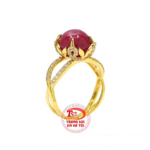Nhẫn nữ ruby sao thanh tú