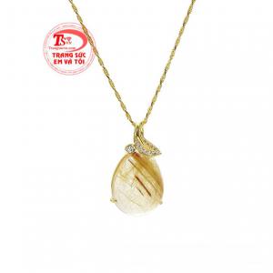 Bộ mặt thạch anh tóc thanh tú có giấy kiểm định đá quý uy tín, đảm bảo chất lượng.