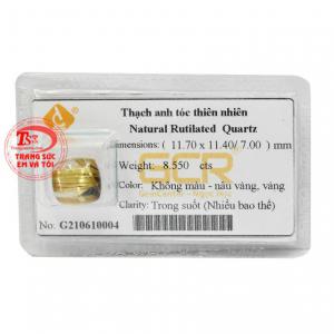 Đá ép vỉ thạch anh tóc đại cát được chế tác công phu, kiểu dáng trẻ trung. 