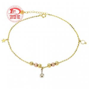 Lắc chân nữ thanh lịch được nhập khẩu tại Hàn Quốc chế tác theo công nghệ hiện đại chất lượng.