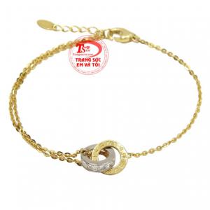 Lắc tay vàng thanh lịch được chế tác độc đáo và đầy mới lạ tạo nét thu hút cho người đeo.