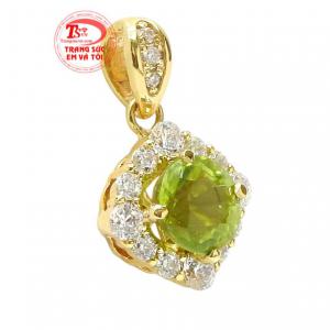 Mặt dây đá peridot tinh tế chất lượng