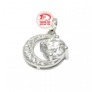 Mặt dây vàng trắng thanh lịch giao hàng tận nơi.