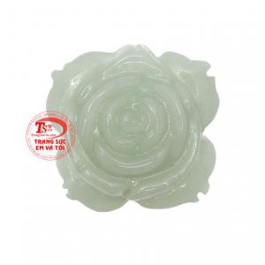Mặt hoa ngọc cẩm thạch may mắn màu sắc độc đáo, chạm khắc tinh xảo.