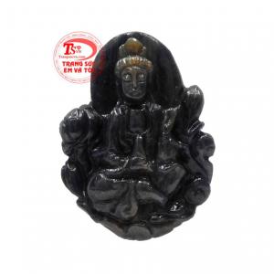Mặt Quan Âm saphir bình an