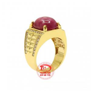 Nhẫn nam ruby sao độc đáo mang lại vẻ lịch lãm mà lại vô cùng sang trọng đến cho phái mạnh.