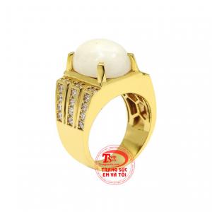 Nhẫn nam saphir thời trang hợp phong thủy, thời trang.