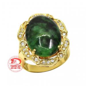 Nhẫn nữ cẩm thạch cao sang nhận đặt chế tác theo yêu cầu.